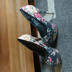 Dollhouse Floral Heels